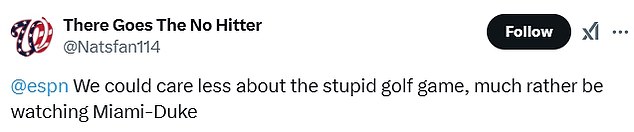 Umjesto toga, o studentskoj košarkaškoj utakmici dojavio je ESPN News i obožavatelji su ostali bijesni