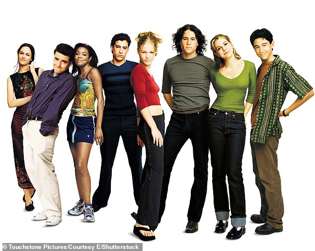 Slijeva, Susan May Pratt, David Krumholtz, Gabrielle Union, Andrew Keegan, Stiles, Ledger, Larisa Oleynik, Joseph Gordon-Levitt