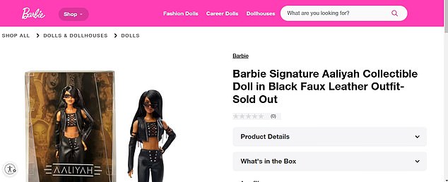 Na web stranicama Target i Mattel ispod glavnog opisa posebnog izdanja lutke može se vidjeti 'Rasprodano'