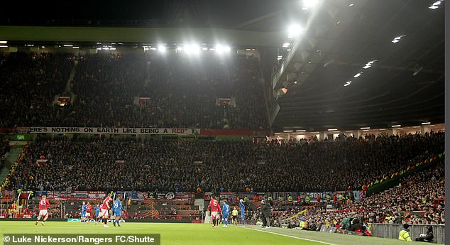 Značajan broj navijača Rangersa mogao je osigurati mjesta u kućnim dijelovima Old Trafforda tijekom sukoba Europa lige škotske strane protiv Man Uniteda