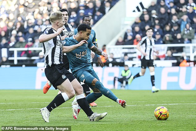 Kluivert struck a hat-trick last weekend at St James' Park as Bournemouth beat Newcastle 4-1