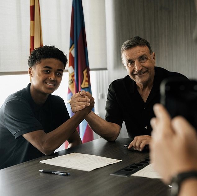 Justin's younger brother Shane, 17, is in Barcelona's vaunted La Masia academy