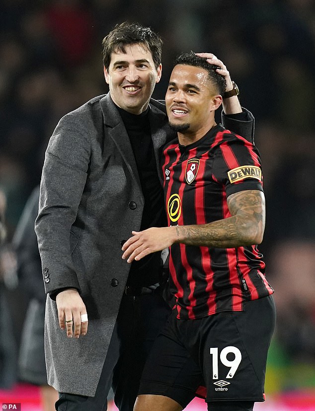 Kluivert has forged a bond with Bournemouth manager Andoni Iraola