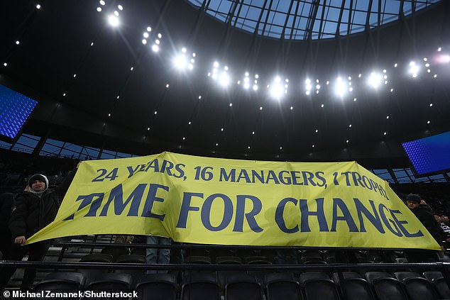 Spurs fans are losing patience with the ownership group and chairman Daniel Levy