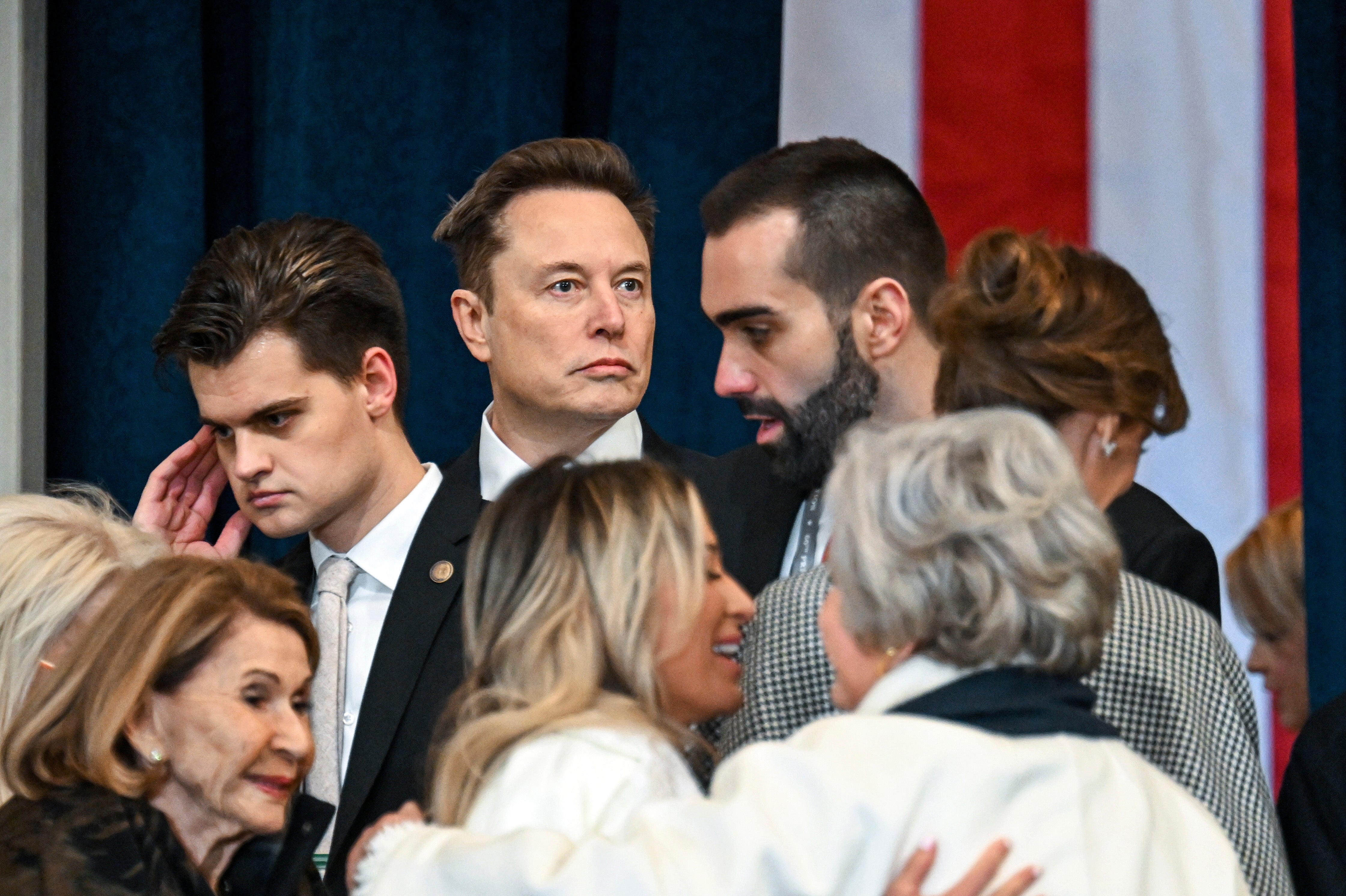 Elon Musk na fotografiji na inauguraciji Donalda Trumpa u ponedjeljak. Musk, Vivek Ramaswamy i Odjel za učinkovitost vlade tuženi su zbog kršenja federalnog zakona o transparentnosti