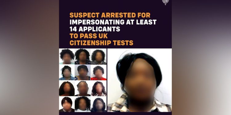 Britanska žena koristi perike, prerušene za testove državljanstva, kažu zvaničnici