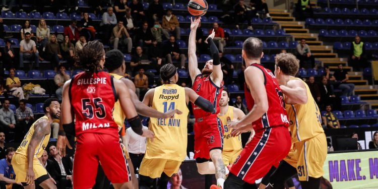 Euroliga, Maccabi Tel Aviv-Olimpia Milano 74-107: Shields 18 poena, LeDay i Mirotić 17