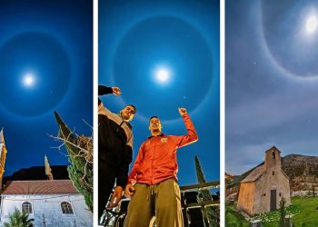 Halo oko Mjeseca bio je najintenzivniji u nekoliko godina: Ovo su spektakularni prizori snimljeni kod Splita