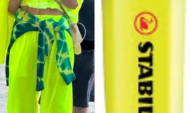 Kći Trinny Woodall, Lyla Elichaoff, ismijava svoju mamu guruicu ljepote dok uspoređuje svoju jarkožutu odjeću s markerom na luksuznom odmoru u Egiptu