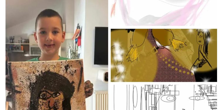 Maleni Bartol iz Betine ima samo sedam godina i već otvara svoju prvu izložbu