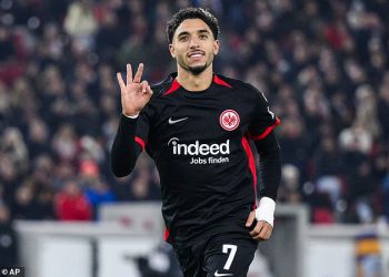 Man City postigao je usmeni dogovor s Eintrachtom iz Frankfurta oko 67 milijuna funti vrijednog ugovora za napadača Omara Marmousha – s siječanjskim trošenjem daleko od završenog