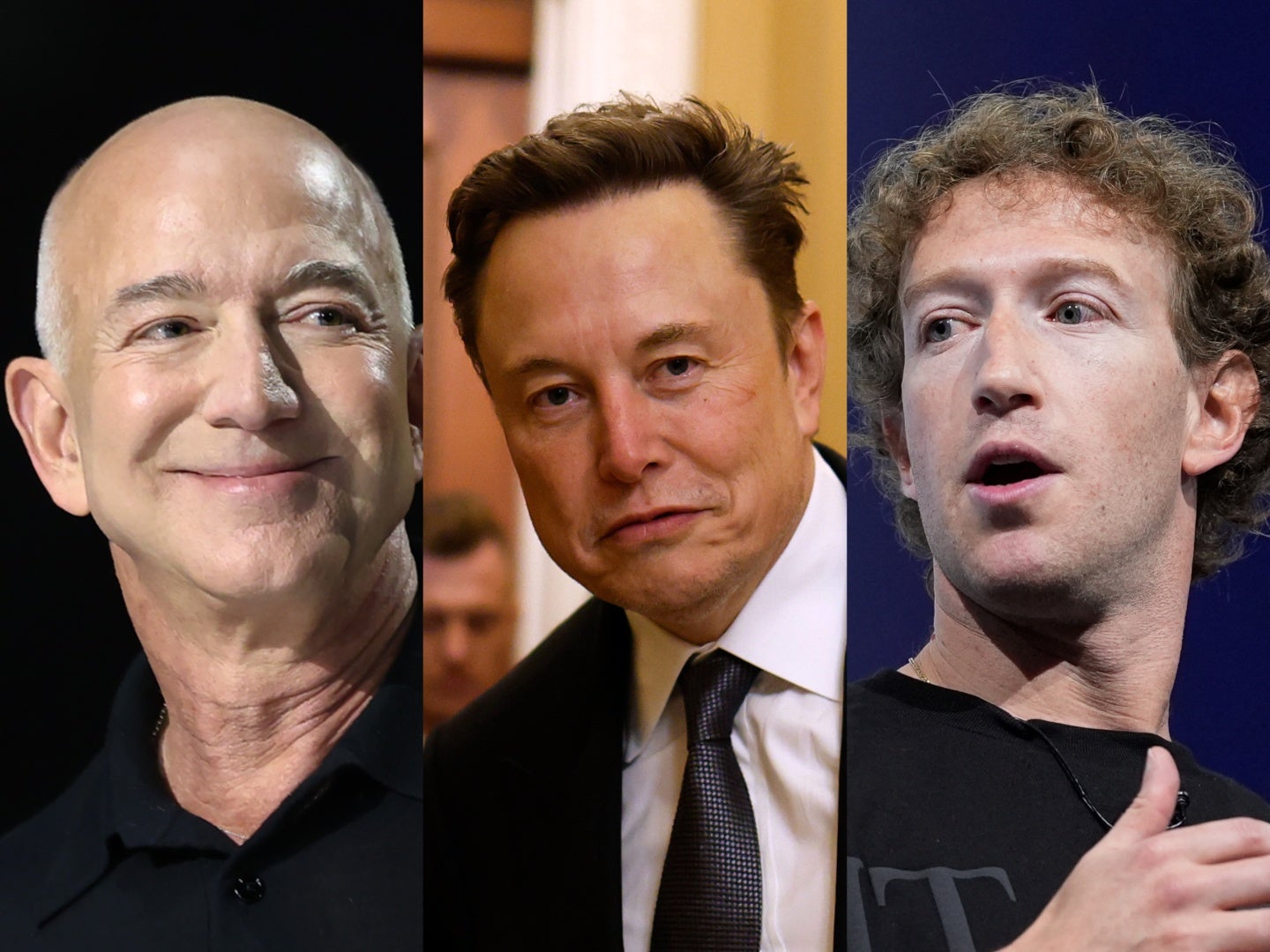 Jeff Bezos, Elon Musk i Mark Zuckberg ostavljaju po strani svoje razlike kako bi se usredotočili na svoj trenutni zajednički interes: podršku Donaldu Trumpu