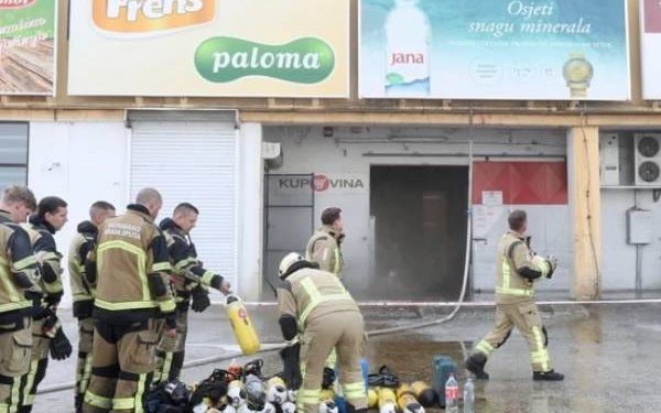 Požar na splitskoj Veletržnici, gorjela hrana