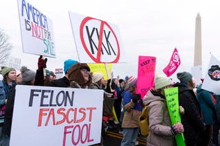 Današnji prosvjedi odjek su mnogo većih demonstracija kada je Trump prvi put preuzeo dužnost 2017