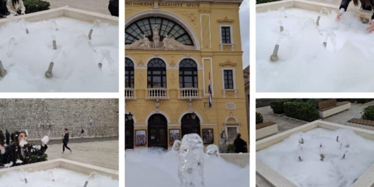 SPLIĆANI OSTALI ‘PAF’ ‘Pjena party’ ispred HNK-a. Što se događa?