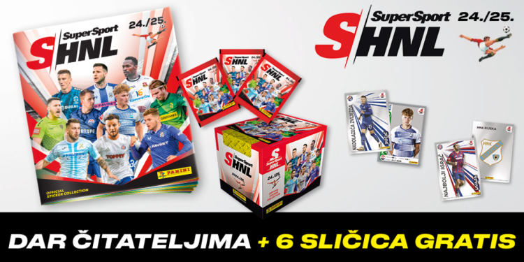 Sportske novosti – U petak uz Sportske novosti izlazi album sa sličicama SuperSport HNL-a