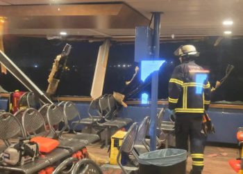 Sudar teglenice i trajekta u Hamburgu