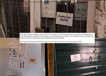 Tko su “posljednji Mohikanci” čije su poruke preplavile centar Splita? ‘Prepustio se stihiji turizma, ubio je život u jezgri’