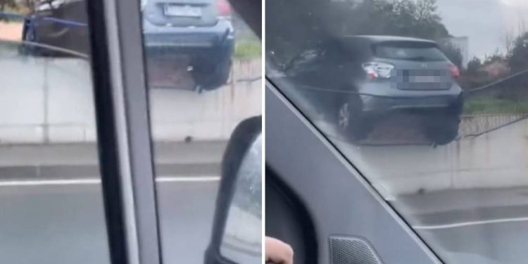 U Zadru je netko autom preletio preko betonske ograde