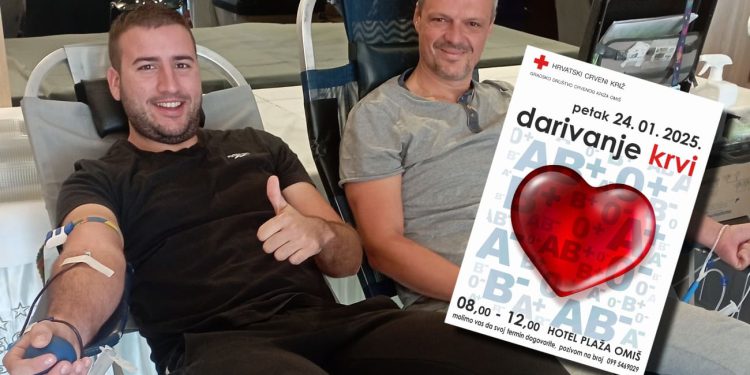 U petak akcija darivanja krvi u Omišu, odazovite se