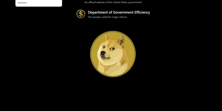 US DOGE Sports Dogecoin Logo nakon objave na Trumpovoj inauguraciji