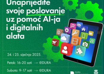Unaprijedite svoje poslovanje uz pomoć AI-a i digitalnih alata, DURA poziva na radionicu
