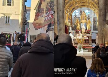 VIDEO Molitelji su i ove subote klečali na Peristilu. Muškarci su molili krunicu u 22 hrvatska grada