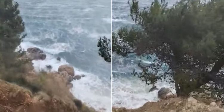 VIDEO Orkanska bura stvara posebnu pojavu, a evo gdje su najjači udari