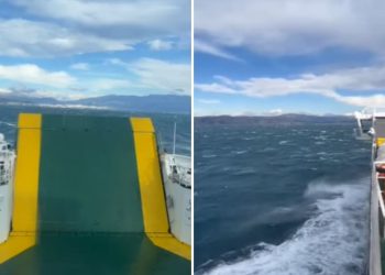 VIDEO Pogledajte borbu trajekta Biokovo s burom