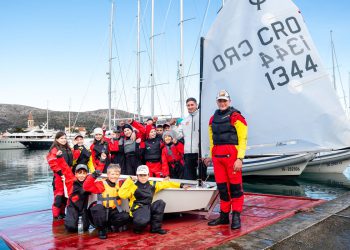 Veselje u JK Trogir, stigao novi Optimist!