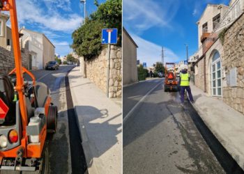 Završen nogostup u Ulici generala Janka Bobetka, postavljen je protuklizni beton