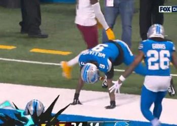 Zvijezda Detroit Lionsa Jameson Williams šokirao je obožavatelje seksualnim slavljem touchdowna protiv Washington Commandersa