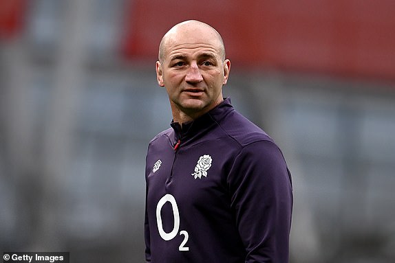 DUBLIN, IRELAND - FEBRUARY 01: Steve Borthwick, Head Coach of England, looks on prior to the Guinness Six Nations 2025 match between Ireland and England at Aviva Stadium on February 01, 2025 in Dublin, Ireland. (Photo by Charles McQuillan/Getty Images)