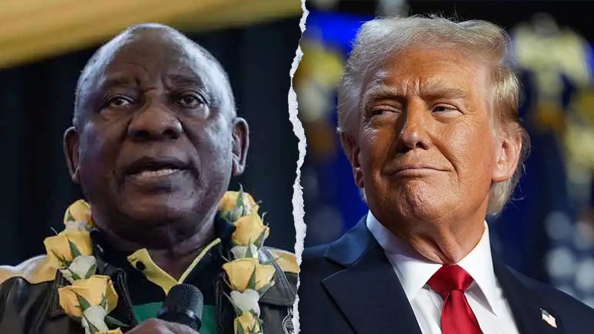 podijeljena fotografija Ramaphosa, Trump