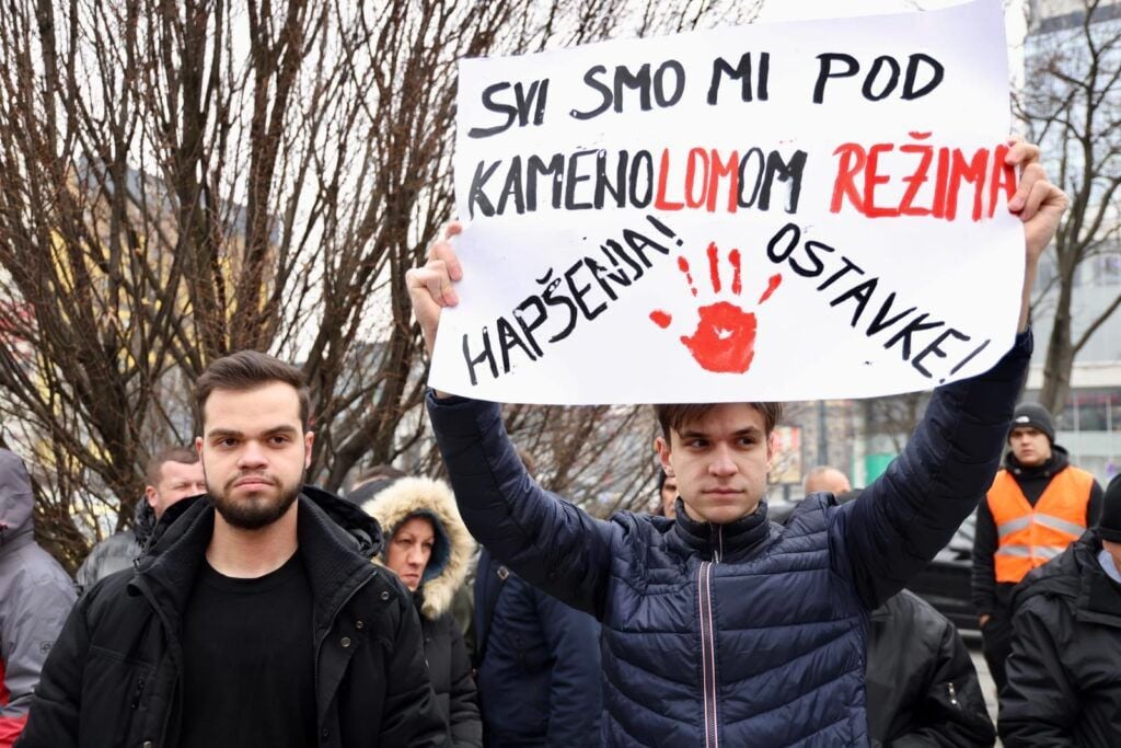 Prosvjed u Sarajevu 