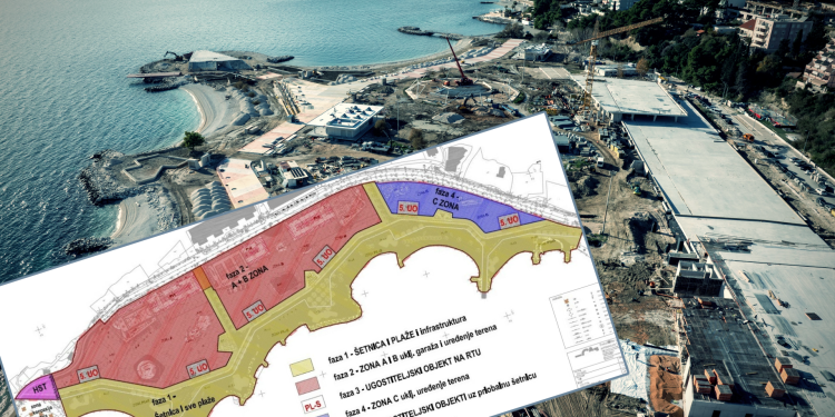 Slobodna Dalmacija – Produžit će se šetnica od Žnjana, pogledajte dokle će ići. Iz Radissona nisu imali ništa protiv, čeka se još građevinska