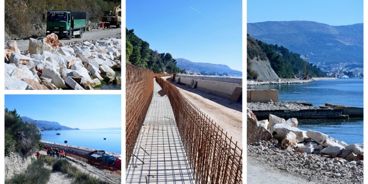 Slobodna Dalmacija – Novi splitski lungomare! Pogledajte kako izgleda gradilište šetnice Duilovo-Stobreč: velike plaže, zelenilo, rasvjeta…