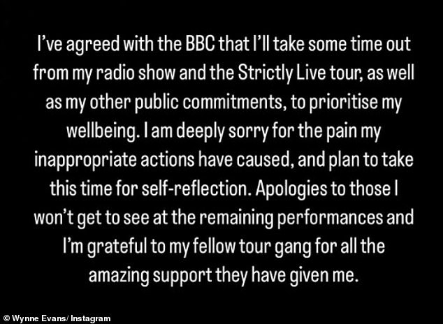 Velška zvijezda potvrdila je svoj odlazak s turneje Strogo uživo u izjavi Groveling