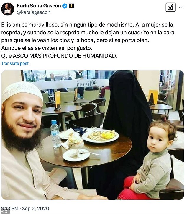 Gascón je prepun drugih 'štetnih' postova, koji kritiziraju islam, Oscara i George Floyd