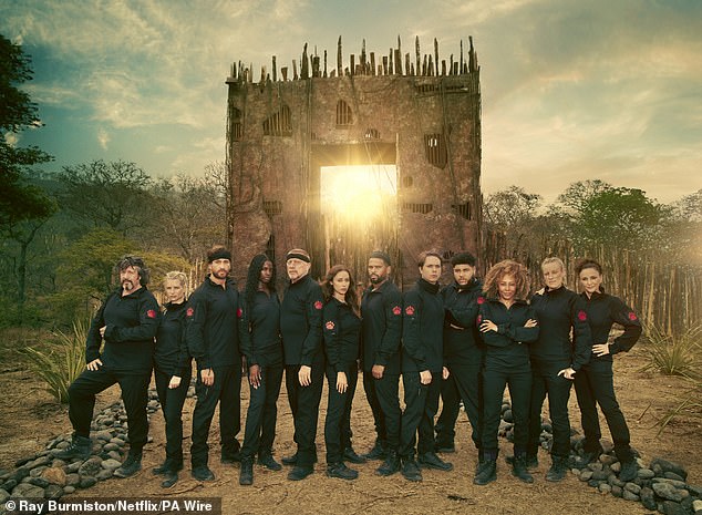 LR: Laurence Llewelyn-Bowen, Lottie Moss, Danny Cipriani, Leomie Anderson, Boris Becker, Una Healy, Kola Bokinni, Joe Thomas, Big Zuu, Mel B, Steph McGovern i Shirley Ballas