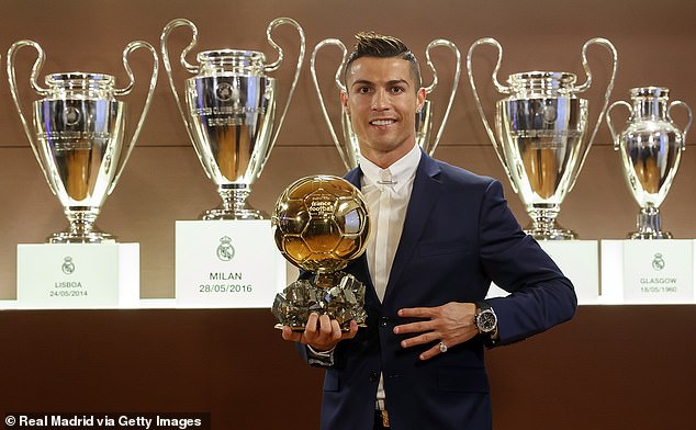 Ronaldo je osvojio četiri nagrade Ballon d'Or i četiri trofeja Lige prvaka dok je bio u Madridu