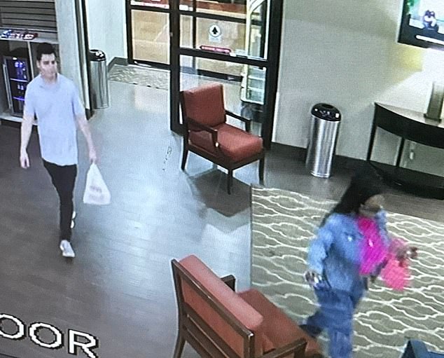 Manzano was found unresponsive in his room around 12 hours after he was seen entering the hotel for a final time. Colbert was filmed leaving the hotel at 5.21am - two hours after arriving with Manzano