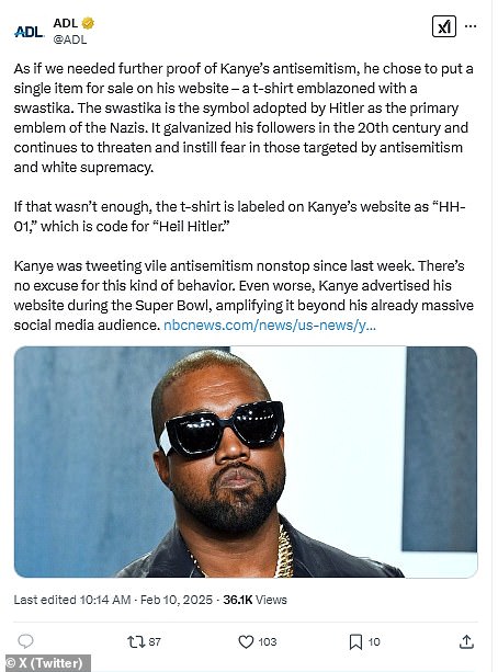 Liga protiv odredbe izjavila je svoj odgovor na košulju u postu na X/Twitteru ranije ovog mjeseca