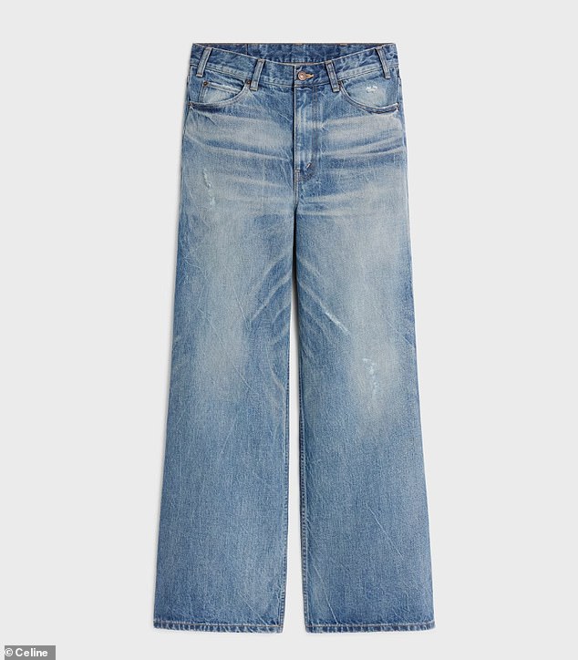 Celine hlače opisane su na web stranici kao 'osvijetljeni surf jean u ljetnom omamljenom prahu'