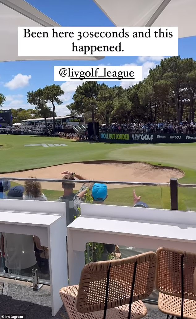 Paul je podijelio fotografiju na Instagramu s turnira Liv Golf, ali nije uputio Lindy u svom postu