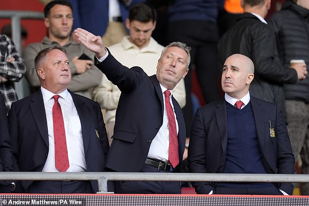 Technical director Jason Wilcox, centre, and chief executive Omar Berrada, right, have generated similar feelings, with the former a key link between the squad and executives