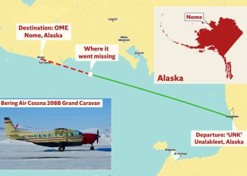 Aljaska Nedostaje avionski najnoviji: Zrakoplovne i obalne straže potrage za bering zrakom nakon što nestane u zraku