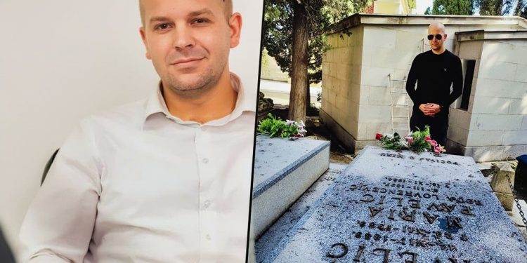 Bivši splitski vijećnik posjetio grob Ante Pavelića i sliku objavio na Facebooku