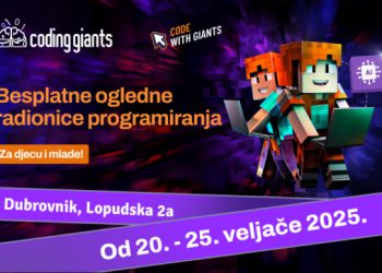 Coding Giants: Radionice programiranja za djecu i mlade od 7 do 19 godina