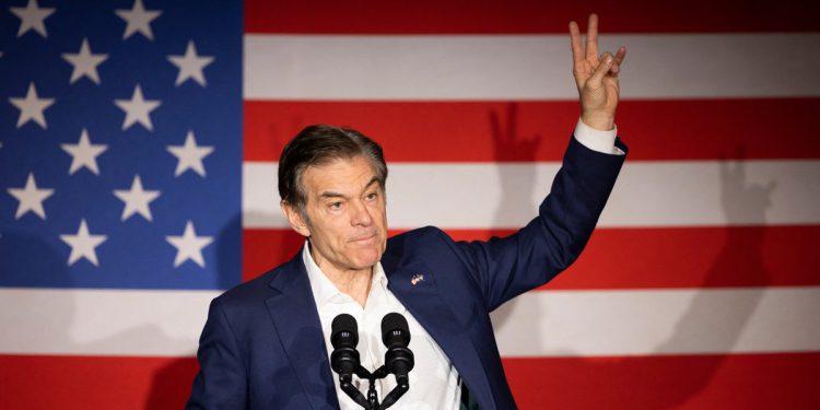 Dr. Mehmet Oz drži milijune od tvrtki koje bi imao vlast u Trumpovom poslu